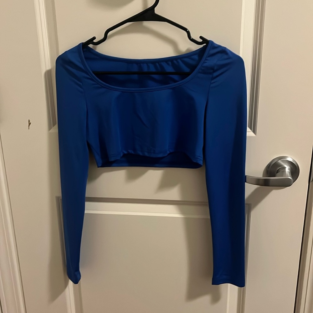 Blue Size Small Shein crop top